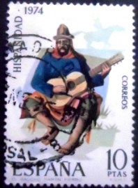 Selo postal da Espanha de 1974 Hispanic Heritage: Argentina