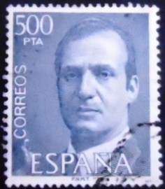 Selo postal da Espanha de 1990 King Juan Carlos I
