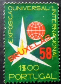 Selo postal de Portugal de 1958 World Exposition Brussel