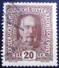 Selo postal da Áustria de 1916 Emperor's crown 20