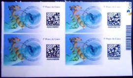 Quadra de selos postais do Brasil de 2021 Insulina