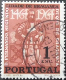 Selo postal de Portugal de 1965 King Fernando II