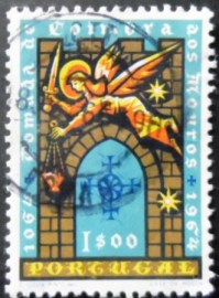Selo postal de Portugal de 1966 Conquest of City of Coimbra