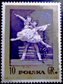 Selo postal da Polônia de 1972 On the Billet