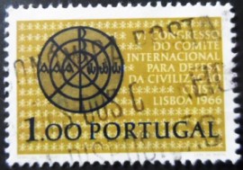 Selo postal de Portugal de 1966 Christ Monogramm