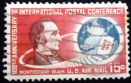 Selo postal dos Estados Unidos de 1963 Montgomery Blair