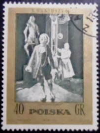 Selo postal da Polônia de 1972 The Haunted Manor