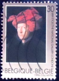 Selo postal da Bélgica de 1996 Man in a Turban