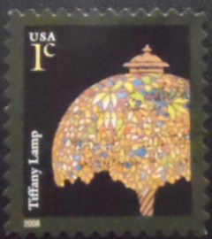 Selo postal dos Estados Unidos de 2008 Tiffany Lamp