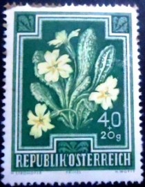 Selo postal da Áustria de 1948 Primrose