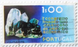 Selo postal de Portugal de 1971 Wolframite