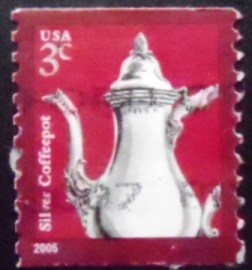 Selo postal dos Estados Unidos de 2005 Silver Coffeepot