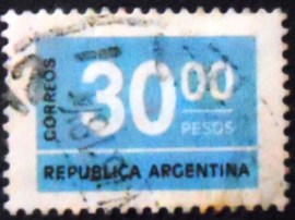 Selo postal da Argentina de 1976 Numeral