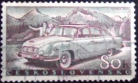 Selo postal da Tchecoslováquia de 1958 Tatra 603