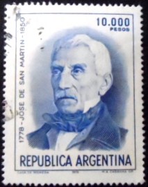 Selo postal da Argentina de 1981 José Francisco de San Martín