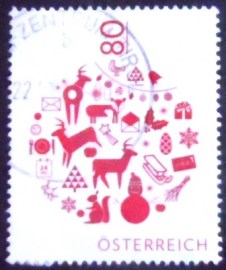 Selo postal da Áustria de 2016 Bauble