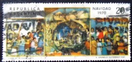 Selo postal da Argentina de 1970 Painting by Gramajo Gutierrez