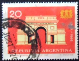 Selo postal da Argentina de 1969 National Military College