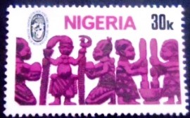 Selo postal da Nigéria de 1977 Nigerian Art