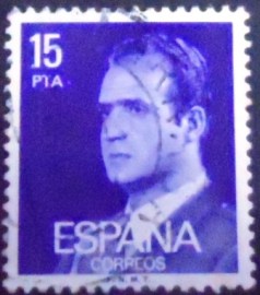 Selo postal da Espanha de 1984 King Juan Carlos I