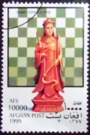 Selo postal do Afeganistão de 1999 Queen