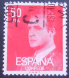 Selo postal da Espanha de 1983 King Juan Carlos I
