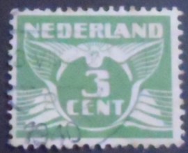 Selo postal da Holanda de 1927 Flying Dove 3