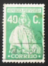 Selo postal de Portugal 1926 Ceres No imprint 40