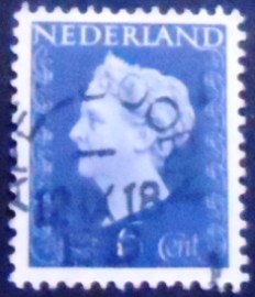 Selo postal da Holanda de 1948 Queen Wilhelmina 6