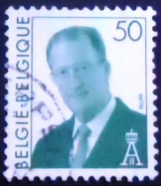 Selo postal da Bélgica de 1996 King Albert II 50