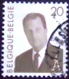 Selo postal da Bélgica de 1994 King Albert II 20