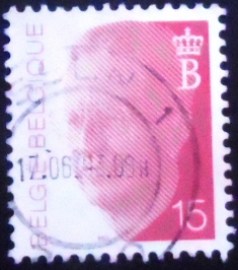 Selo postal da Bélgica de 1992 King Baudouin 15