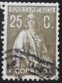 Selo postal de Portugal de 1926 Ceres