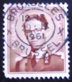 Selo postal da Bélgica de 1957 King Baudouin Type Marchand 2,50