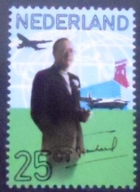 Selo postal da Holanda de 1971 Prince Bernhard