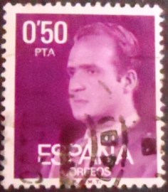 Selo postal da Espanha de 1977 King Juan Carlos I 50