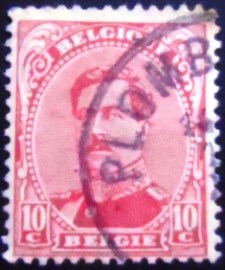 Selo postal da Bélgica de 1915 King Albert I Type I 10