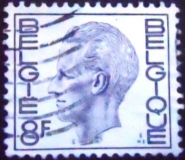 Selo postal da Bélgica de 1972 King Baudouin Type Elström 8