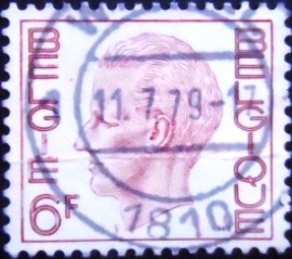 Selo postal da Bélgica de 1972 King Baudouin Type Elström 6