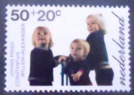 Selo postal da Holanda de 1972 Princess royal Beatrix and prince Claus