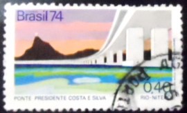 Selo postal Comemorativo do Brasil de 1974 - C 834 U