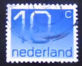 Selo postal da Holanda de 1976 Numeral Crouwel 10