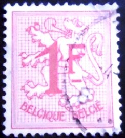 Selo postal da Bélgica de 1960 Number on Heraldic Lion 1