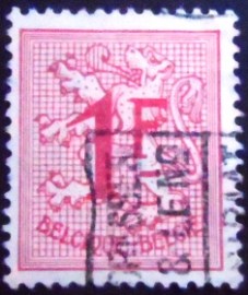 Selo postal da Bélgica de 1951 Number on Heraldic Lion 1 SEV