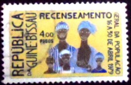 Selo postal da Guiné Bissau de 1979 Census of Population 4