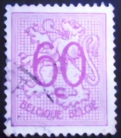 Selo postal da Bélgica de 1979 Number on Heraldic Lion 60