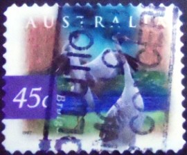 Selo postal da Austrália de 1997 Brolga