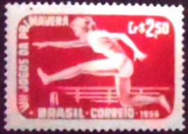 Selo postal do Brasil de 1956 Jogos da Primavera