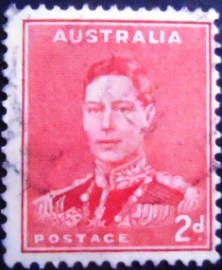 Selo postal da Austrália de 1937 King George VI