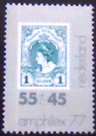 Selo postal da Holanda de 1977 Amphilex 77 55